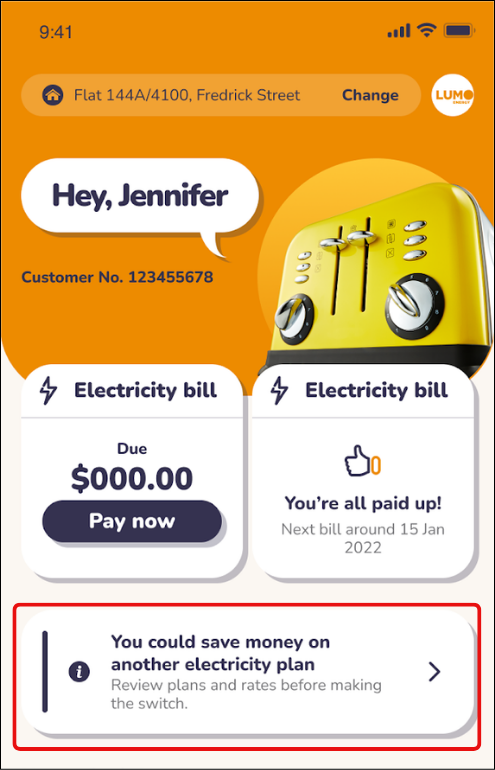 Lumo Energy App - Best Offer Check